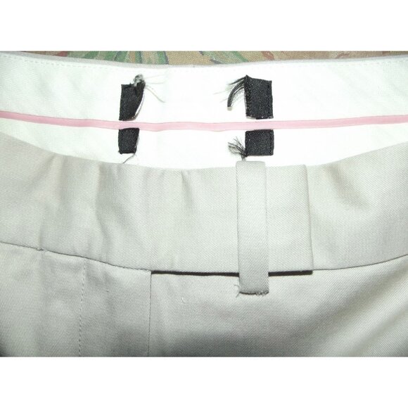 Moda International Pants 2 Stone Beige Chino wide leg Mid Rise stretch cotton - Picture 4 of 8